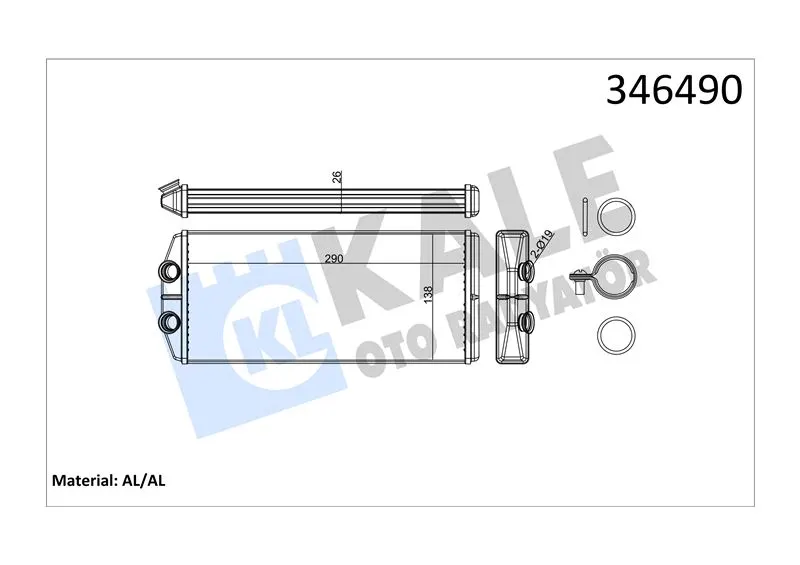 KALE RADYATOR KALORİFER RADYATÖRÜ KALE 346490