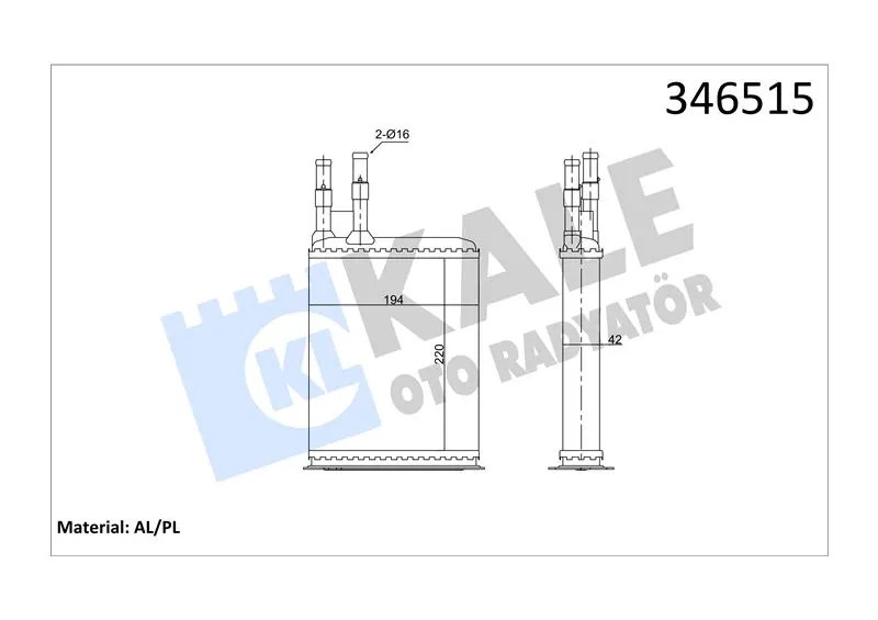 KALE RADYATOR KALORİFER RADYATÖRÜ KALE 346515
