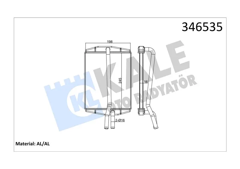 KALE RADYATOR KALORİFER RADYATÖRÜ KALE 346535