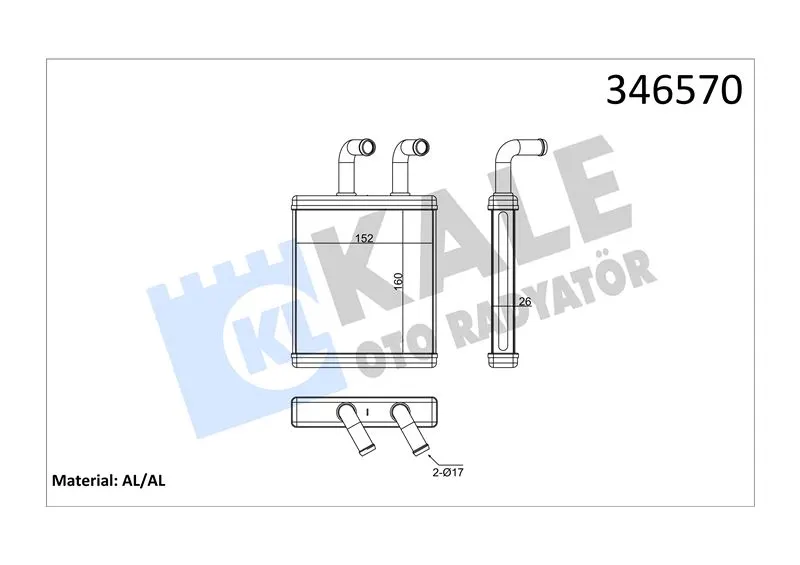 KALE RADYATOR KALORİFER RADYATÖRÜ KALE 346570