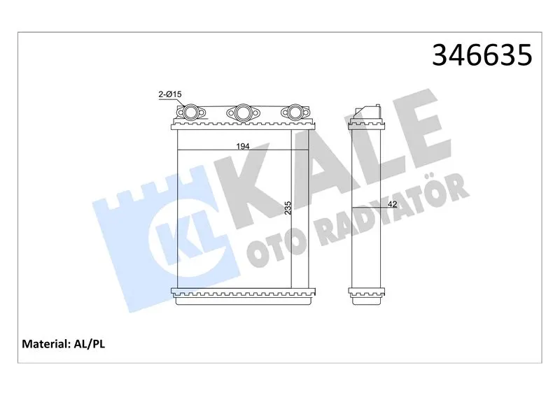 KALE RADYATOR KALORİFER RADYATÖRÜ KALE 346635