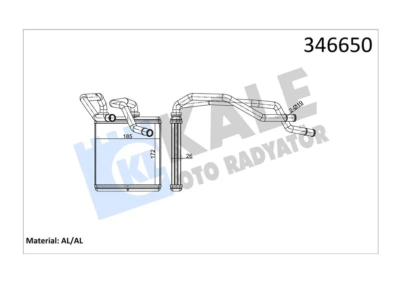 KALE RADYATOR KALORİFER RADYATÖRÜ KALE 346650