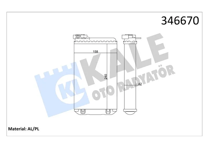 KALE RADYATOR KALORİFER RADYATÖRÜ KALE 346670