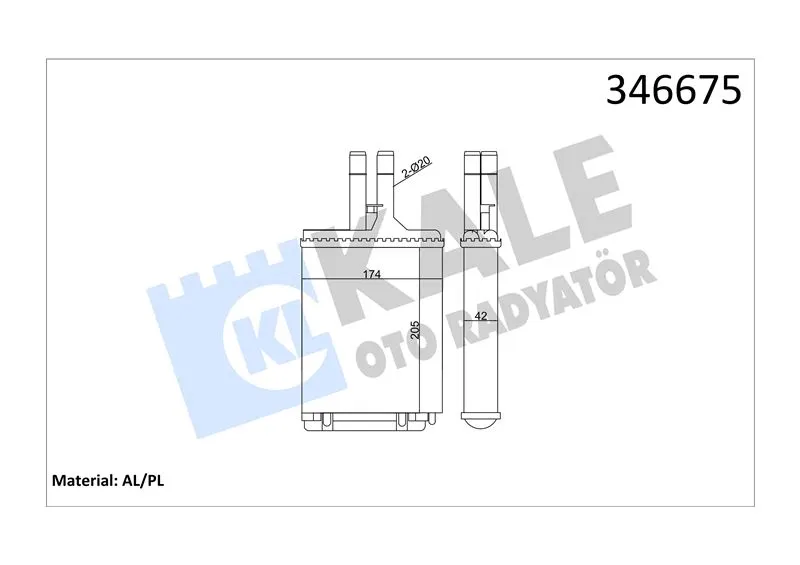 KALE RADYATOR KALORİFER RADYATÖRÜ KALE 346675