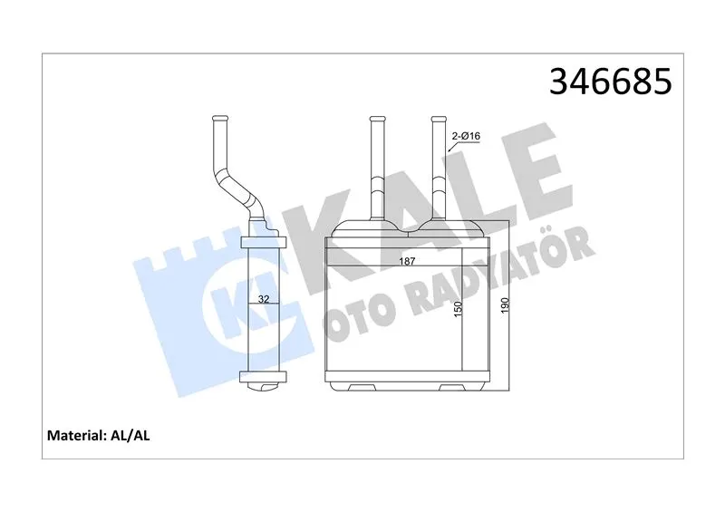 KALE RADYATOR KALORİFER RADYATÖRÜ KALE 346685
