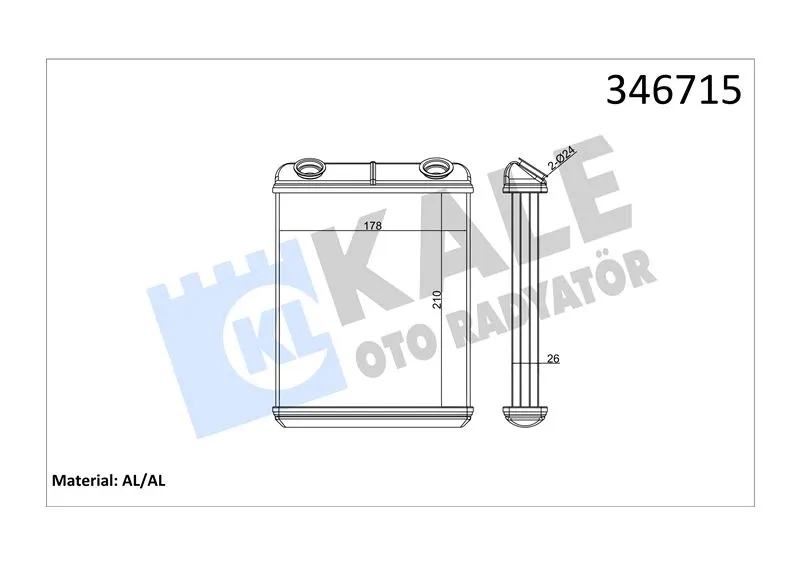 KALE RADYATOR KALORİFER RADYATÖRÜ KALE 346715