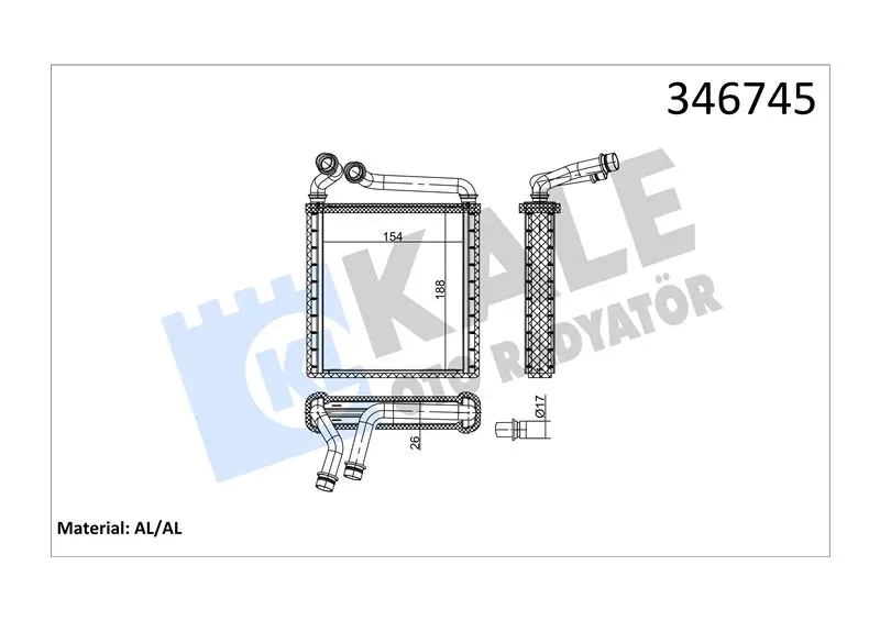 KALE RADYATOR KALORİFER RADYATÖRÜ KALE 346745