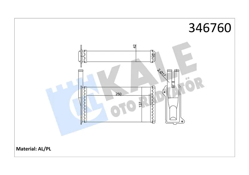 KALE RADYATOR KALORİFER RADYATÖRÜ KALE 346760
