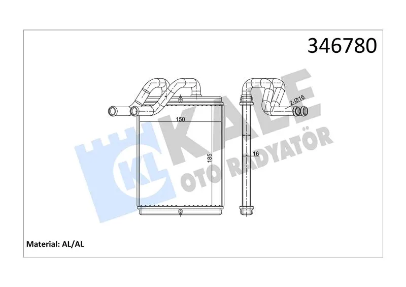 KALE RADYATOR KALORİFER RADYATÖRÜ KALE 346780
