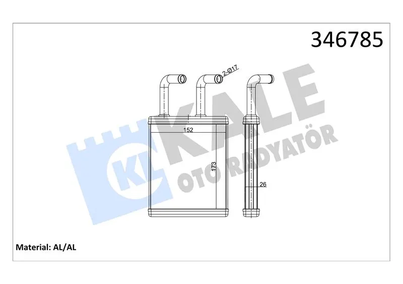 KALE RADYATOR KALORİFER RADYATÖRÜ KALE 346785