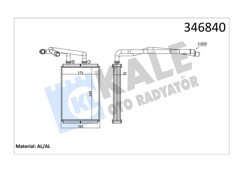 KALE RADYATOR KALORİFER RADYATÖRÜ KALE 346840