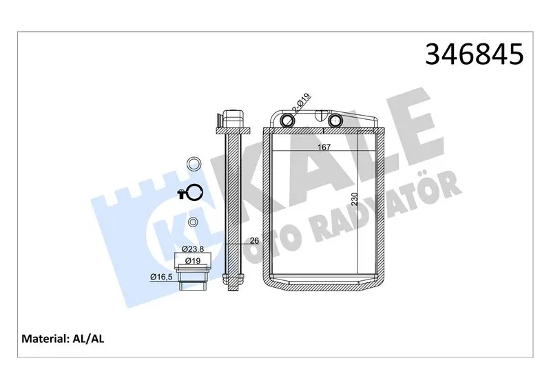 KALE RADYATOR KALORİFER RADYATÖRÜ KALE 346845