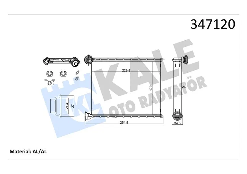 KALE RADYATOR KALORİFER RADYATÖRÜ KALE 347120