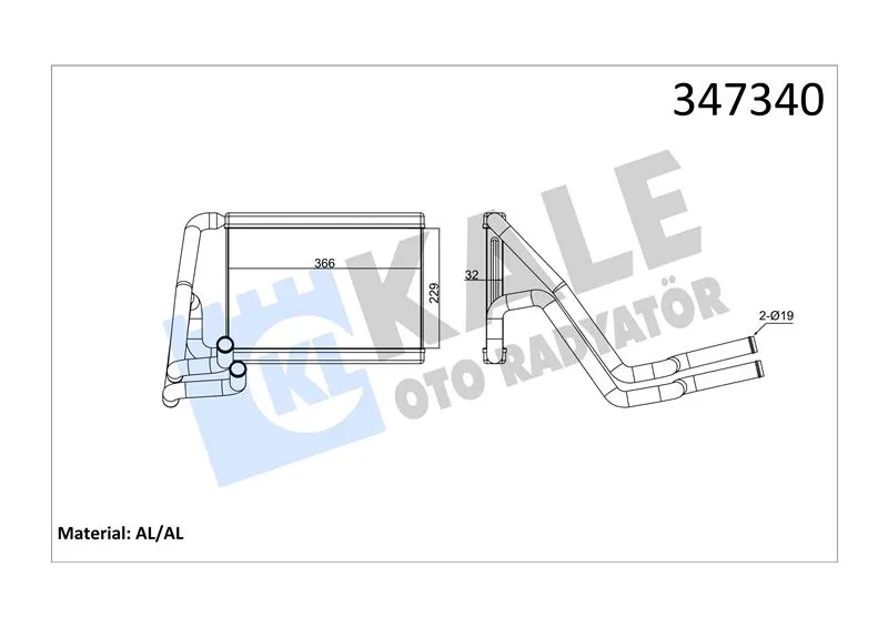 KALE RADYATOR KALORİFER RADYATÖRÜ KALE 347340