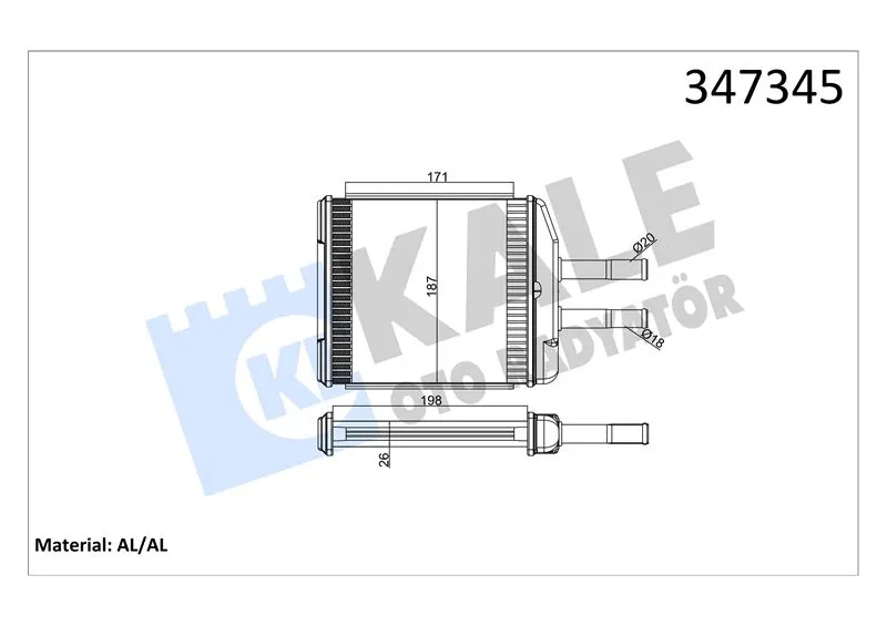 KALE RADYATOR KALORİFER RADYATÖRÜ KALE 347345