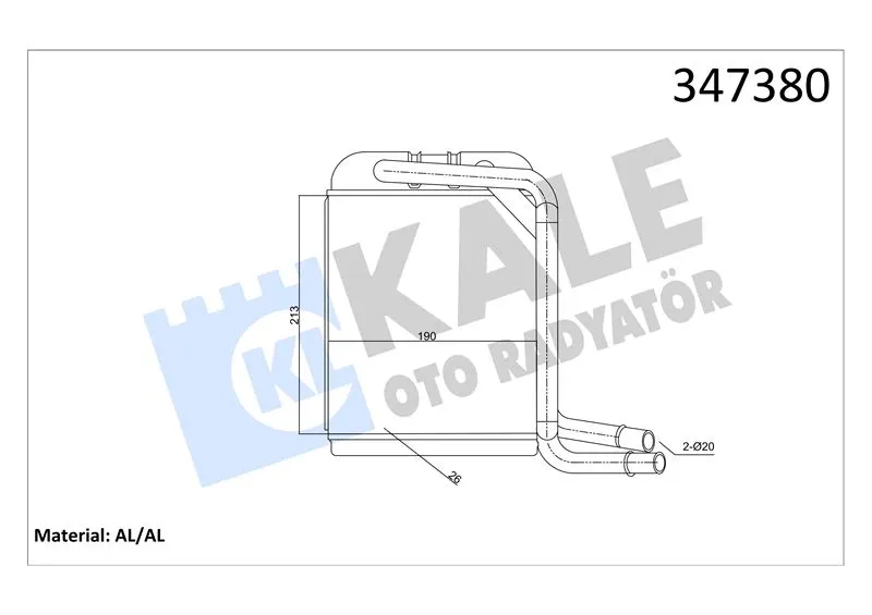 KALE RADYATOR KALORİFER RADYATÖRÜ KALE 347380