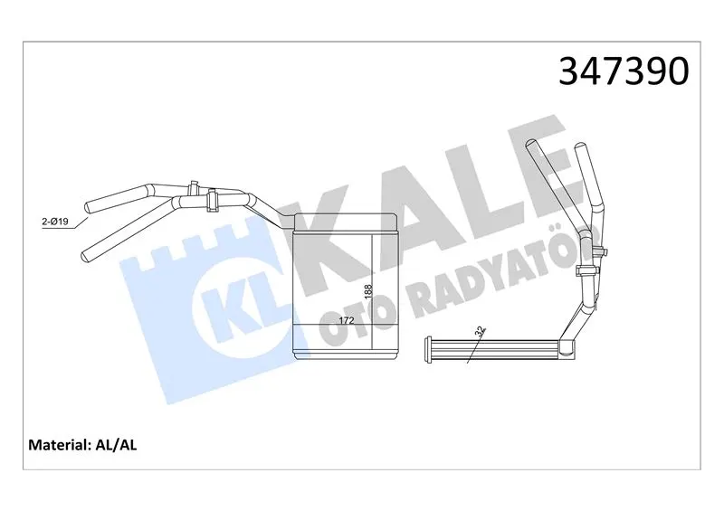 KALE RADYATOR KALORİFER RADYATÖRÜ KALE 347390