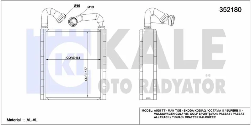KALE RADYATOR KALORİFER RADYATÖRÜ KALE 352180