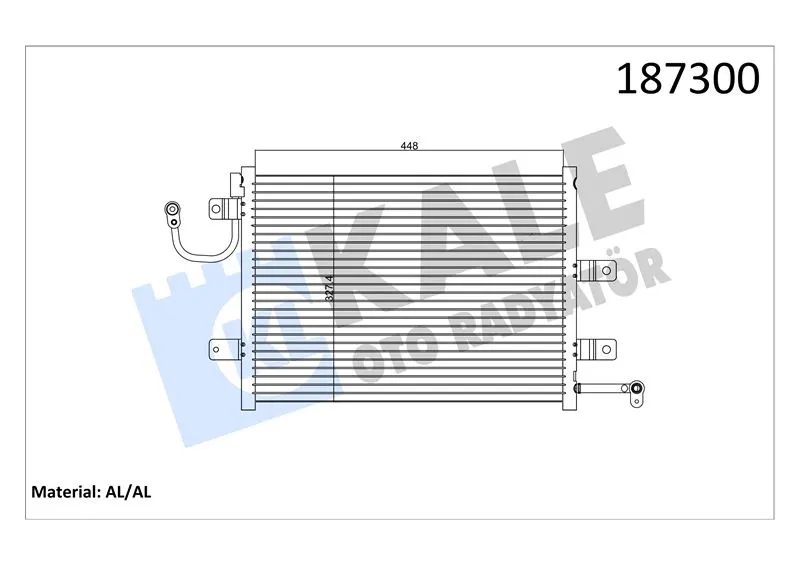 KALE RADYATOR KLİMA RADYATÖRÜ KALE 010ABC070