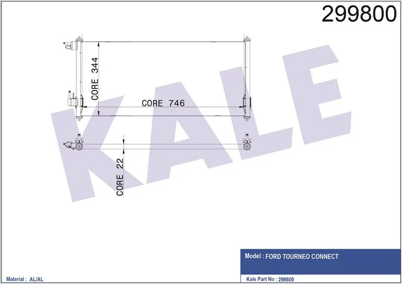KALE RADYATOR KLİMA RADYATÖRÜ KALE 020ABC040