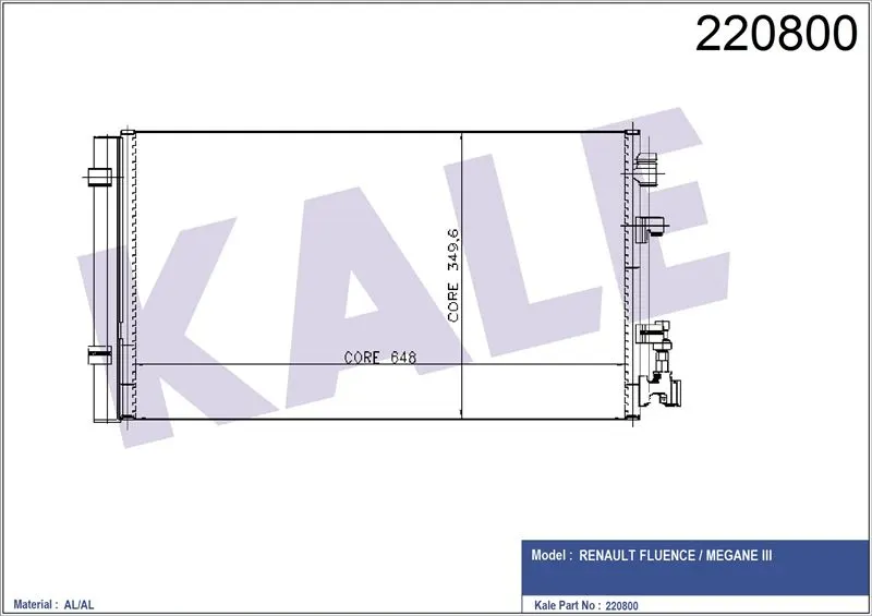 KALE RADYATOR KLİMA RADYATÖRÜ KALE 050ABC050