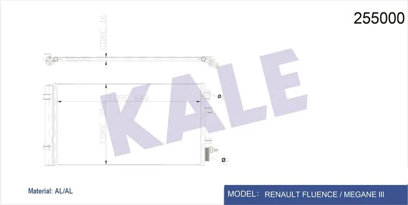 KALE RADYATOR KLİMA RADYATÖRÜ KALE 050ABC060