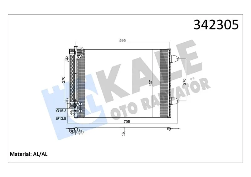 KALE RADYATOR KLİMA RADYATÖRÜ KALE 342305