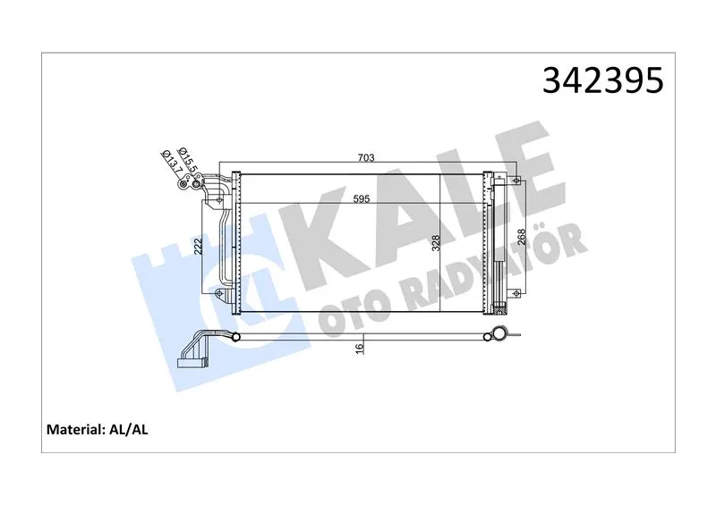 KALE RADYATOR KLİMA RADYATÖRÜ KALE 342395