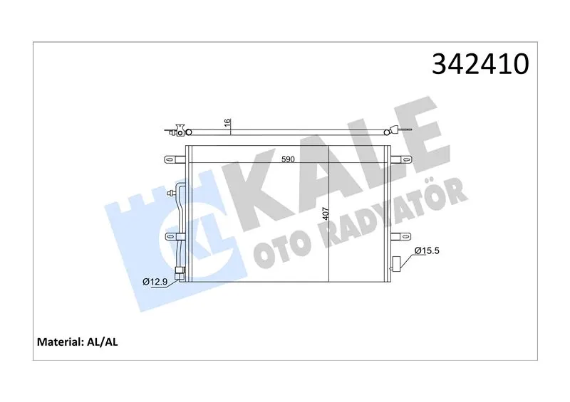 KALE RADYATOR KLİMA RADYATÖRÜ KALE 342410