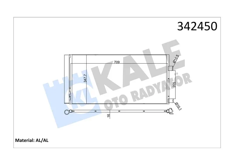 KALE RADYATOR KLİMA RADYATÖRÜ KALE 342450