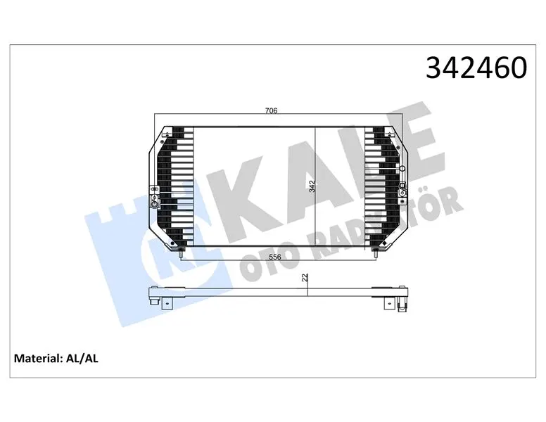 KALE RADYATOR KLİMA RADYATÖRÜ KALE 342460