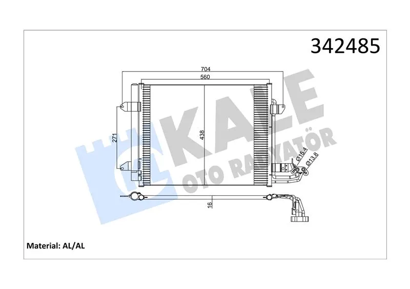 KALE RADYATOR KLİMA RADYATÖRÜ KALE 342485