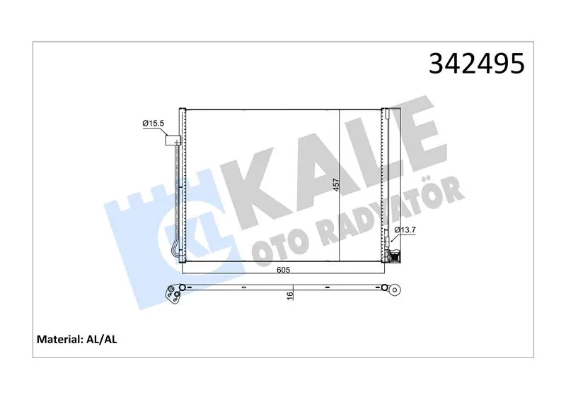 KALE RADYATOR KLİMA RADYATÖRÜ KALE 342495