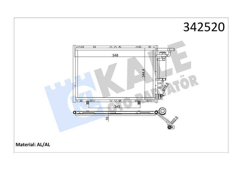 KALE RADYATOR KLİMA RADYATÖRÜ KALE 342520