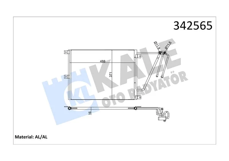 KALE RADYATOR KLİMA RADYATÖRÜ KALE 342565