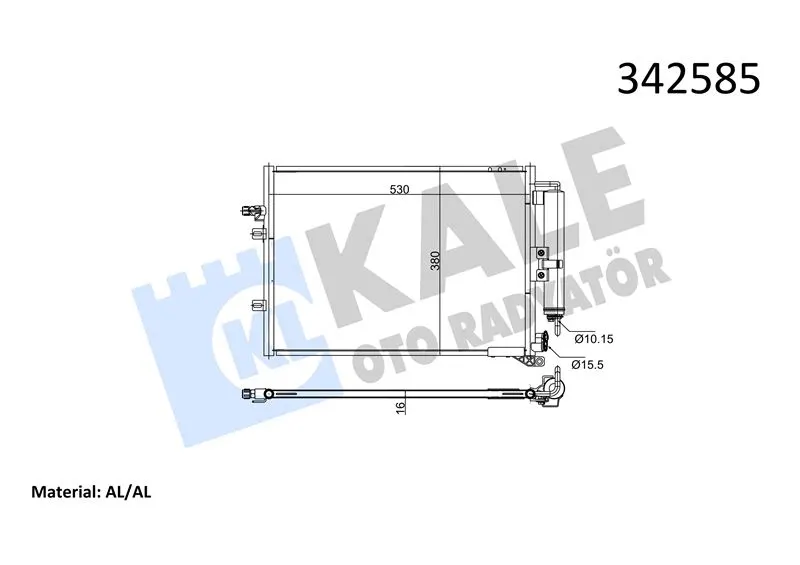 KALE RADYATOR KLİMA RADYATÖRÜ KALE 342585