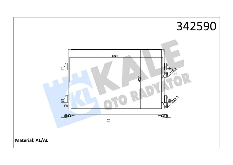 KALE RADYATOR KLİMA RADYATÖRÜ KALE 342590
