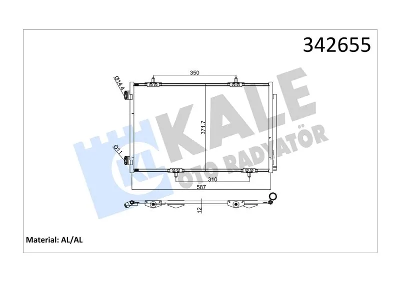 KALE RADYATOR KLİMA RADYATÖRÜ KALE 342655