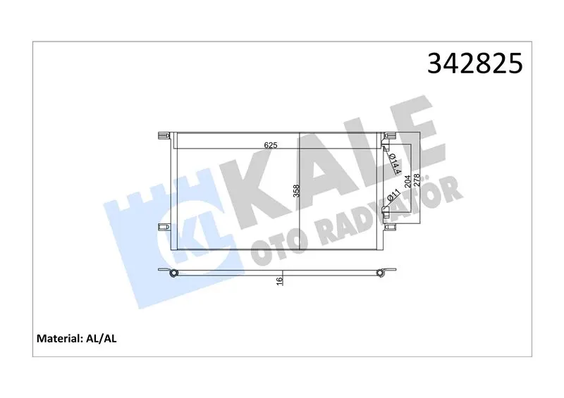 KALE RADYATOR KLİMA RADYATÖRÜ KALE 342825