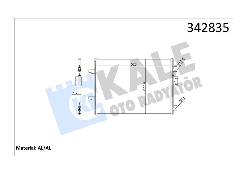 KALE RADYATOR KLİMA RADYATÖRÜ KALE 342835