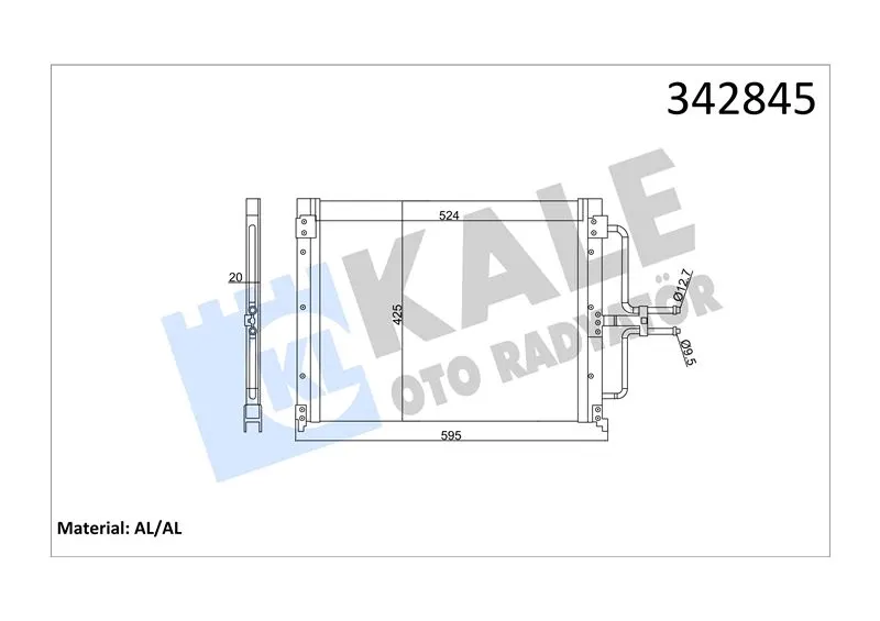 KALE RADYATOR KLİMA RADYATÖRÜ KALE 342845