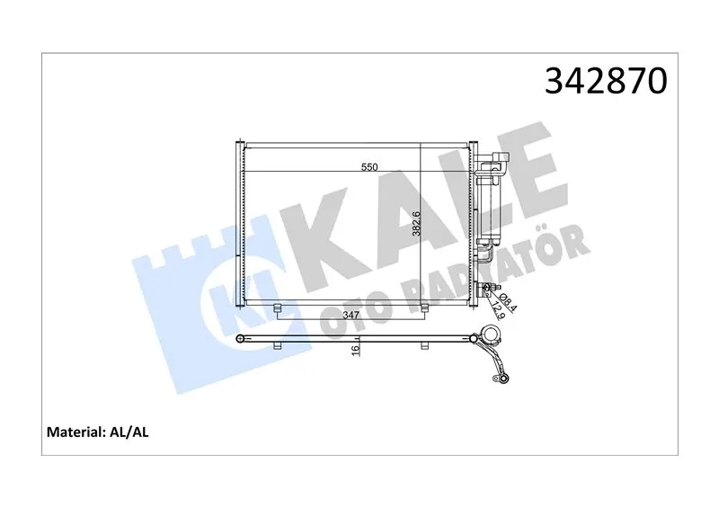KALE RADYATOR KLİMA RADYATÖRÜ KALE 342870