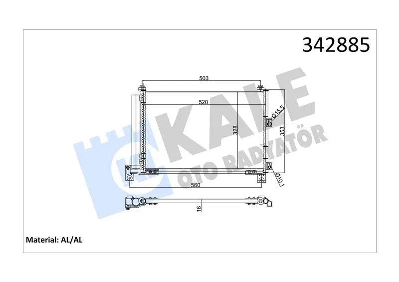 KALE RADYATOR KLİMA RADYATÖRÜ KALE 342885