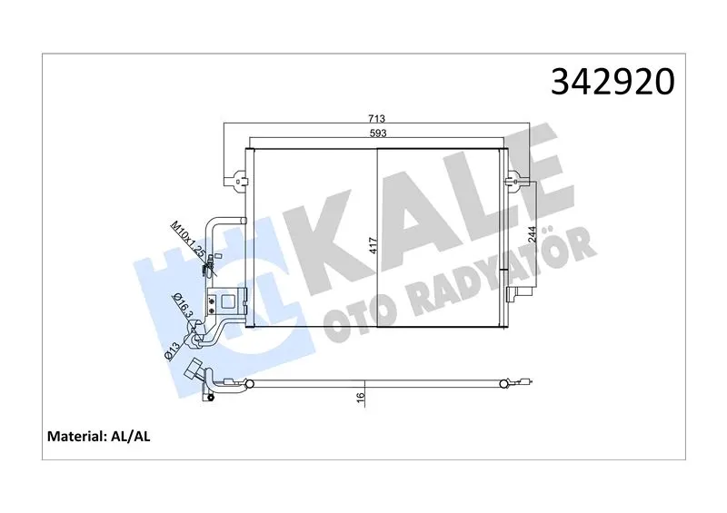 KALE RADYATOR KLİMA RADYATÖRÜ KALE 342920