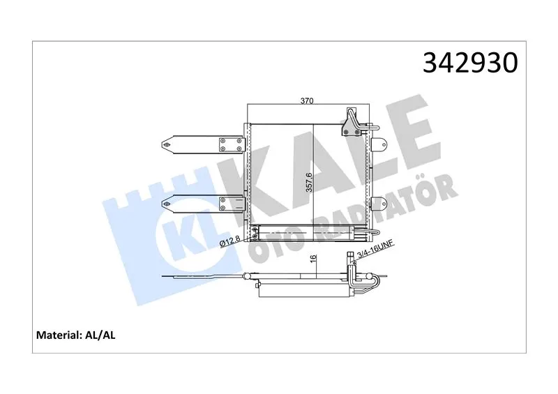 KALE RADYATOR KLİMA RADYATÖRÜ KALE 342930