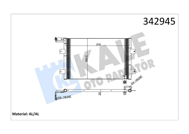 KALE RADYATOR KLİMA RADYATÖRÜ KALE 342945