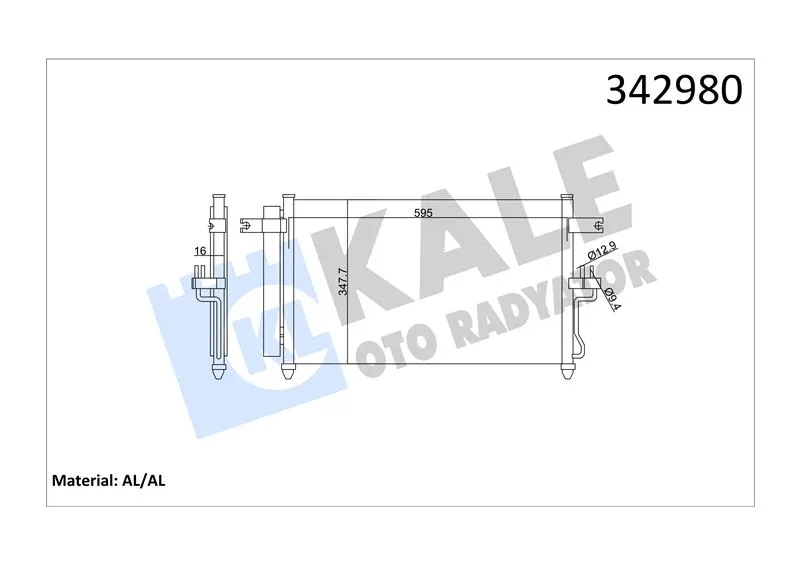 KALE RADYATOR KLİMA RADYATÖRÜ KALE 342980