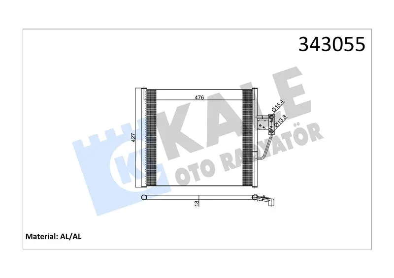 KALE RADYATOR KLİMA RADYATÖRÜ KALE 343055