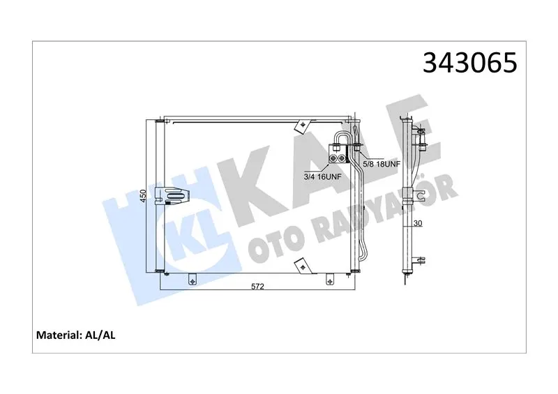 KALE RADYATOR KLİMA RADYATÖRÜ KALE 343065