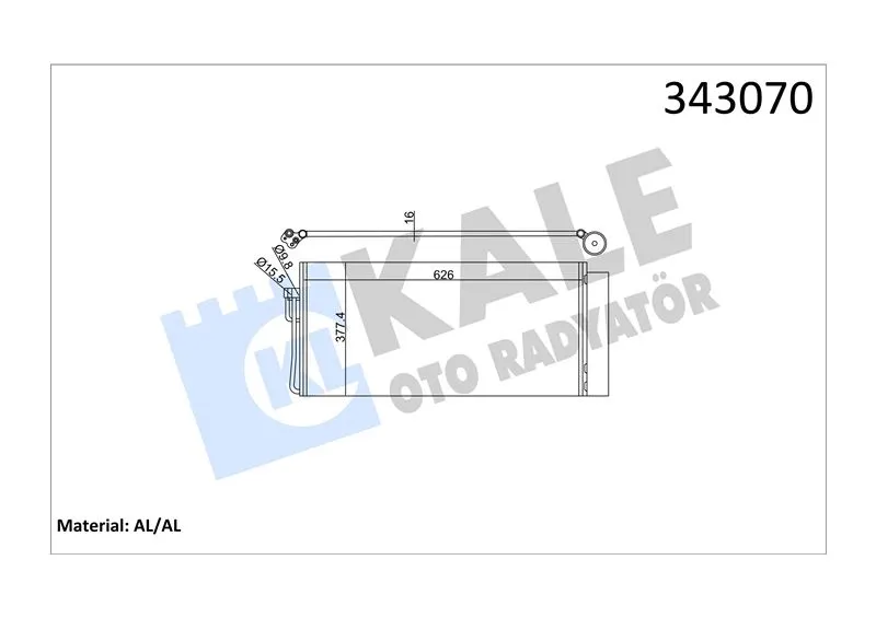 KALE RADYATOR KLİMA RADYATÖRÜ KALE 343070